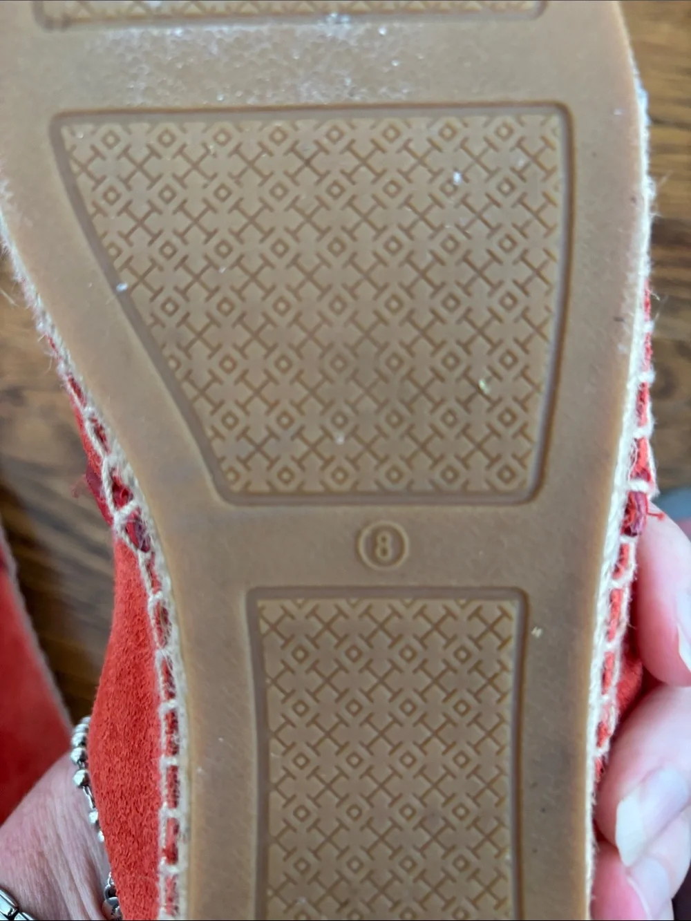 Tory Burch Coral Suede Espadrille Slip-Ons